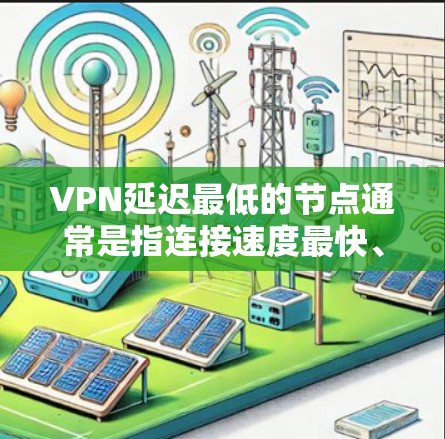 VPN延迟最低的节点通常是指连接速度最快、延迟最低的服务器节点。选择延迟最低的节点可以提高你的网络体验，尤其是在远距离的地区或网络不稳定的情况下