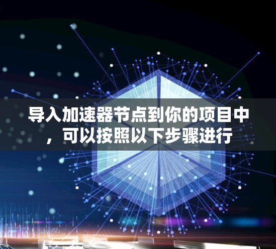 导入加速器节点到你的项目中,可以按照以下步骤进行